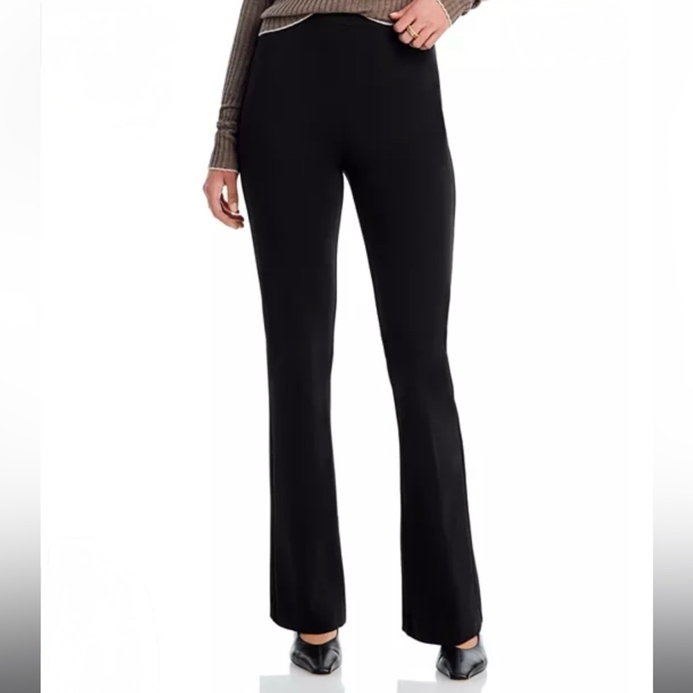 Kobi Halperin Black Side Zip Black Straight Trouser Pants 30.5” Inseam 26” Sz XS